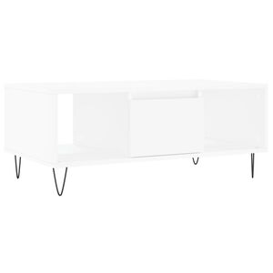 vidaXL Konferenčn&yacute; stol&iacute;k biely 90x50x36,5 cm spracovan&eacute; drevo
