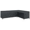 vidaXL Obal na n&aacute;bytok 286 x 222 x 80 cm Tvar L Vodoodoln&yacute; Čierny