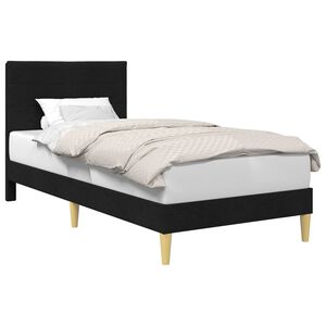 vidaXL R&aacute;m postele s čelnou doskou Čierna 80 x 200 cm L&aacute;tka
