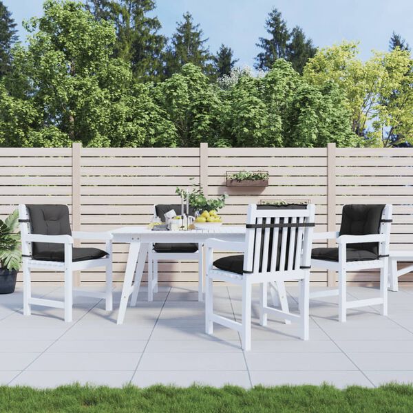 vidaXL Vank&uacute;&scaron;e na stoličky 4 ks antracitov&aacute; melanž 100x50x7 cm l&aacute;tka