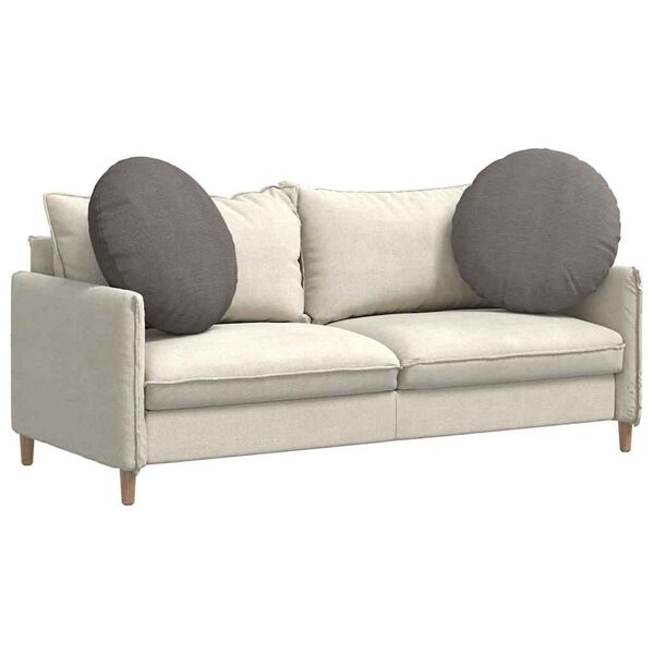 vidaXL Vank&uacute;&scaron;e na sedenie 2 pcs Svetlosiv&aacute; &Oslash; 60 cm Kord&uacute;rov&aacute; tkanina