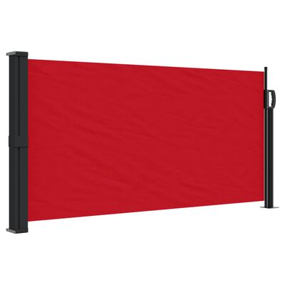 vidaXL Zaťahovacia bočná markíza, červená 100x300 cm