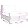 vidaXL Posteľn&yacute; r&aacute;m boxspring s matracom kr&eacute;mov&yacute; 180x200 cm l&aacute;tka