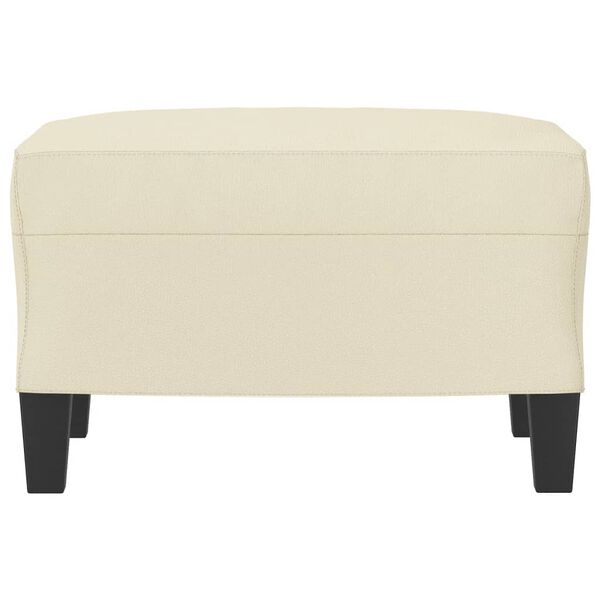 vidaXL Podnožka kr&eacute;mov&aacute; 60x50x41 cm umel&aacute; koža