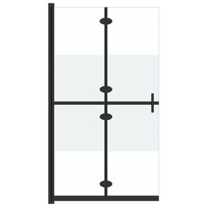 vidaXL Skladacia sprchov&aacute; z&aacute;stena polopriehľadn&eacute; ESG sklo 70x190 cm