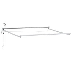 vidaXL Electric Awning Frame with LED and Wind Sensor 2.5 x 2 m Biela