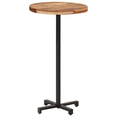 vidaXL Barový stôl okrúhly Ø60x110 cm masívne akáciové drevo