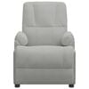 vidaXL Elektrick&eacute; mas&aacute;žne kreslo, svetlosiv&eacute;, umel&yacute; semi&scaron;