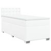 vidaXL Boxspring posteľ s matracom biela 80x200 cm umel&aacute; koža