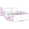 vidaXL Rám postele Biela 180 x 200 cm Masívne borovicové drevo