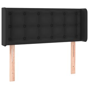 vidaXL Čelo postele so z&aacute;hybmi čierne 83x16x78/88 cm umel&aacute; koža