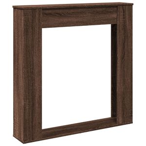 vidaXL Obloženie krbu hned&yacute; dub 100x20x100 cm kompozitn&eacute; drevo