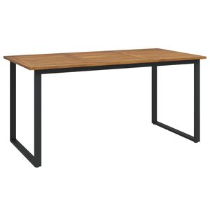 vidaXL Z&aacute;hradn&yacute; st&ocirc;l s nohami v tvare U 160x80x75 cm ak&aacute;ciov&yacute; mas&iacute;v