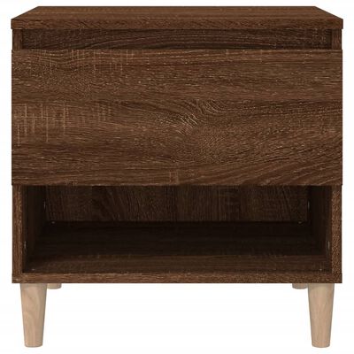 vidaXL Nočný stolík hnedý dub 50x46x50 cm spracované drevo