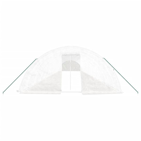 vidaXL F&oacute;liovn&iacute;k s oceľov&yacute;m r&aacute;mom biely 120 m&sup2; 24x5x2,3 m