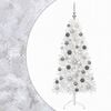 vidaXL Umel&yacute; vianočn&yacute; stromček s vianočn&yacute;mi guľami 150 cm 150 LED