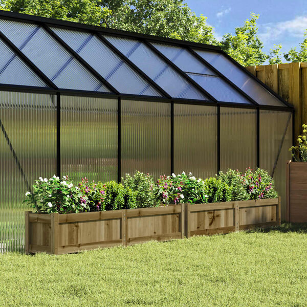 vidaXL Záhradné kvetináče 2 ks impregnovaná borovica