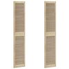 vidaXL Skř&iacute;ňov&eacute; dvere s dverami 2 pcs Pr&iacute;rodn&aacute; 201 x 2,1 x 39,5 cm