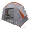 vidaXL Stan chata &Scaron;ed&aacute; a oranžov&aacute; 210 x 210 x 138 cm Polyester