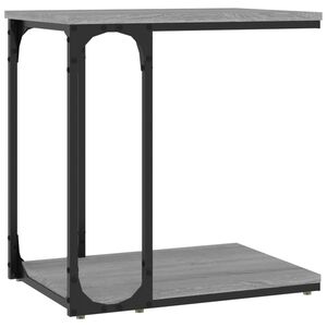 vidaXL Pr&iacute;ručn&yacute; stol&iacute;k siv&yacute; dub sonoma 50x35x52 cm spracovan&eacute; drevo