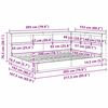 vidaXL Knižnica posteľ Siv&yacute; dub sonoma 150 x 200 cm Kompozitn&eacute; drevo