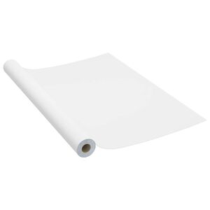 vidaXL Samolepiacia f&oacute;lia na n&aacute;bytok biela 500x90 cm PVC