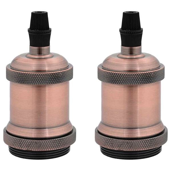 VidaXL držiaky l&aacute;mp 2 ks červen&yacute; bronz E27