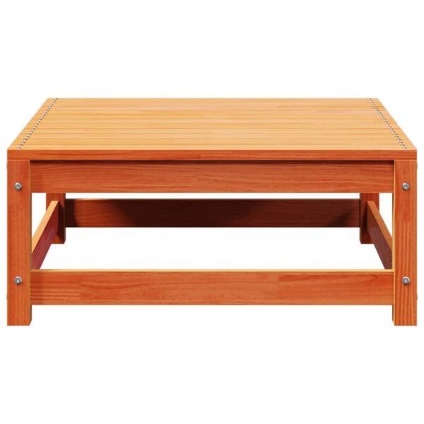 vidaXL Záhradná taburetka vosková hnedá 70x70x30 cm borovicový masív