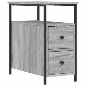 vidaXL Nočn&yacute; stol&iacute;k siv&yacute; sonoma 30x60x60 cm kompozitn&eacute; drevo