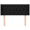 vidaXL Čelo postele so z&aacute;hybmi čierne 93x16x78/88 cm l&aacute;tka