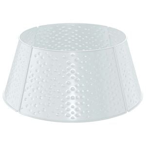 vidaXL Sukňa pod vianočn&yacute; stromček Kužeľovit&yacute; tvar Biela &Oslash; 62 x 25 cm