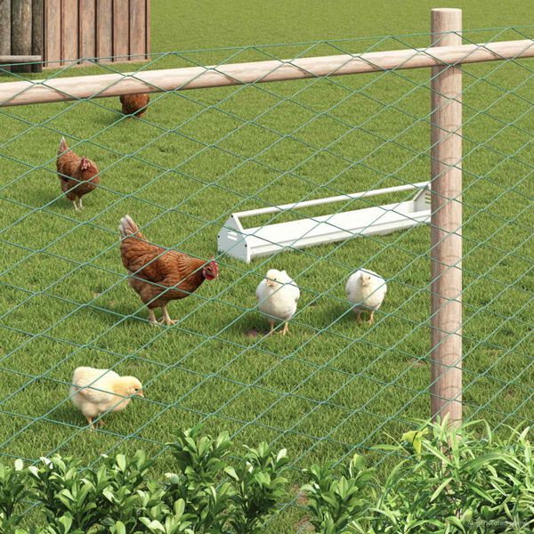 vidaXL Reťazov&yacute; plot Zelen&aacute; 2 x 10 m Oceľ