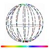 vidaXL Vianočn&yacute; &scaron;pic 96 LED RGB Priemer 30 x 32 cm