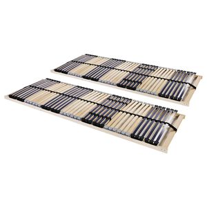 vidaXL Lamelov&eacute; posteľn&eacute; ro&scaron;ty 2 ks so 42 lamelami a 7 z&oacute;nami 70x200cm