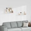 vidaXL Pl&aacute;vaj&uacute;ce n&aacute;stenn&eacute; police 2 ks, biele 80x23,5x3,8 cm, MDF