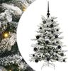 vidaXL Umel&yacute; Skl&aacute;pac&iacute; Vianočn&yacute; Stromček Biela 120 cm PE a PVC