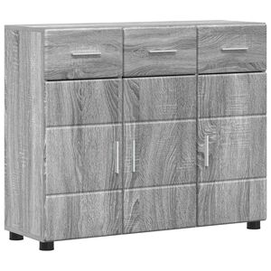 vidaXL Serv&iacute;rovacia skriňa FLORIN 88,5 x 30,5 x 73 cm Siv&yacute; Sonoma