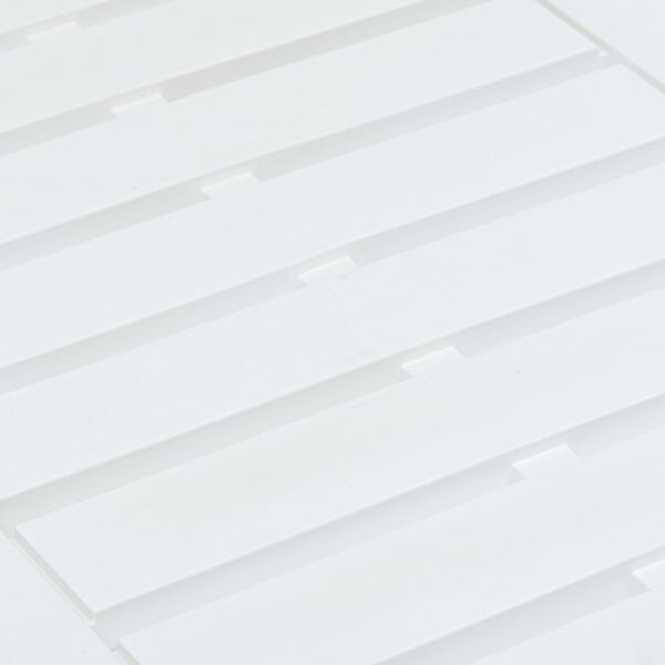 vidaXL Záhradný stolík, biely 78x55x38 cm, plast