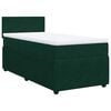 vidaXL Posteľn&yacute; r&aacute;m boxsping s matracom tmavozelen&yacute; 80x200 cm zamat