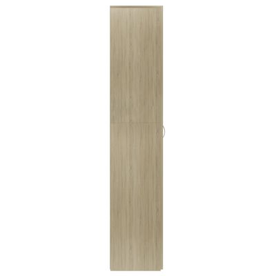 vidaXL Skrinka na topánky, dub donoma 80x35,5x180 cm, kompozitné drevo