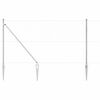 vidaXL Stĺp na plot. Strieborn&aacute; 50 x 1,2 m (50 mm sieť) Oceľ