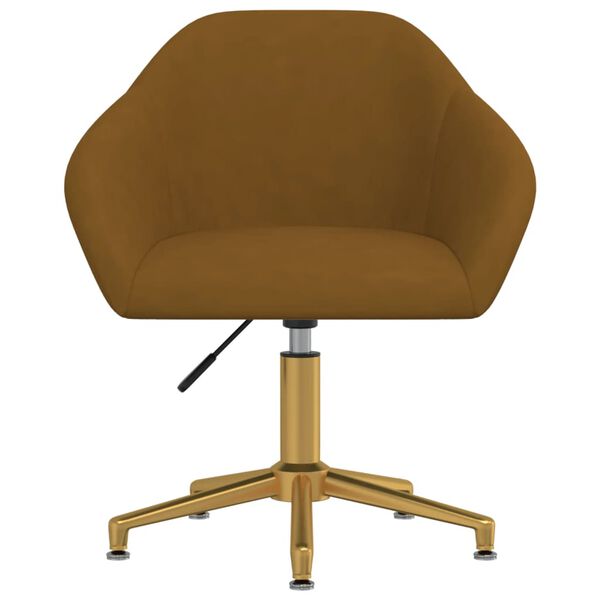 vidaXL Otočn&aacute; jed&aacute;lensk&aacute; stolička hned&aacute; zamatov&aacute;