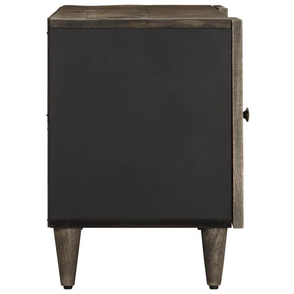 vidaXL TV skrinka svetlosiv&aacute; 105x33,5x46 cm mas&iacute;vne drevo mango