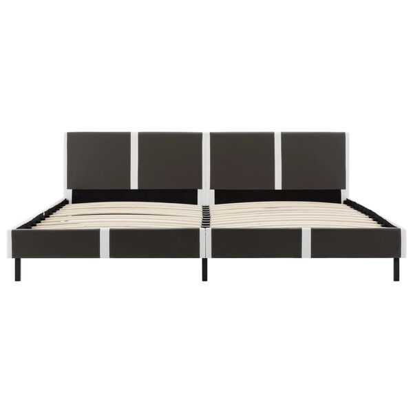 vidaXL Posteľ s matracom, pam&auml;ťov&aacute; pena, umel&aacute; koža 180x200 cm