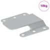 vidaXL Na mont&aacute;ž ploch&eacute;ho držiaka 419 Strieborn&aacute; 75 x 66 x 1,4 mm Oceľ