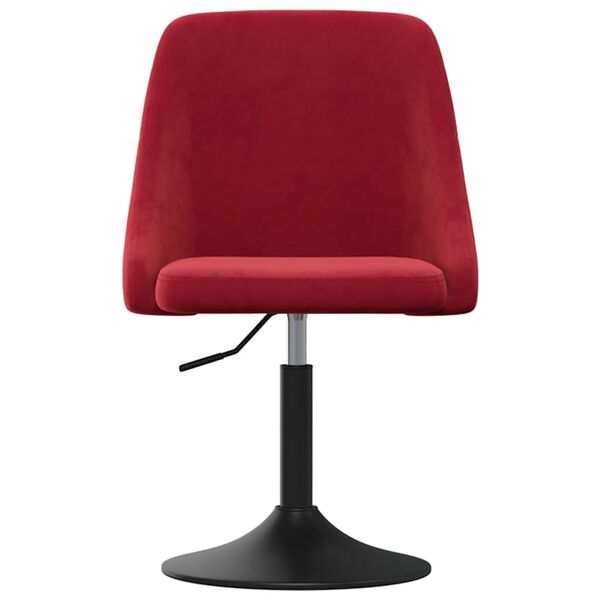 vidaXL Jed&aacute;lensk&aacute; stolička v&iacute;novočerven&aacute; zamatov&aacute;