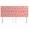 vidaXL Čelo postele ružov&eacute; 180x7x118/128 cm zamatov&eacute;