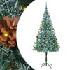 vidaXL Umel&yacute; vianočn&yacute; stromček s 300 LED-i Zelen&aacute; 180 cm PVC a oceľ