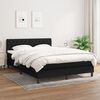 vidaXL Boxspring posteľ s matracom čierny 140x190 cm l&aacute;tka