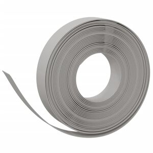 vidaXL Z&aacute;hradn&aacute; obruba siv&aacute; 10 m 10 cm polyetyl&eacute;n